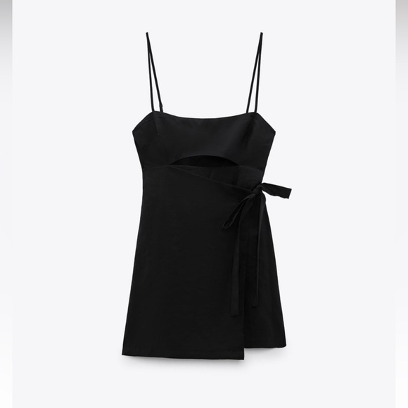 ZARA LINEN BLEND CUT OUT JUMPSUIT DRESS - Picture 6 of 8